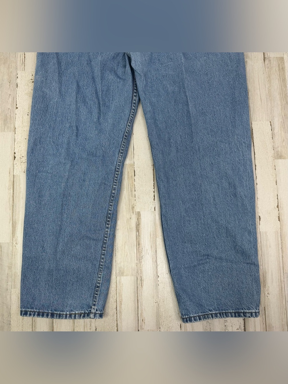 Vintage Levis 550 Pants Jeans Men 42x31 Denim Stretch Blue Straight - Picture 12 of 12